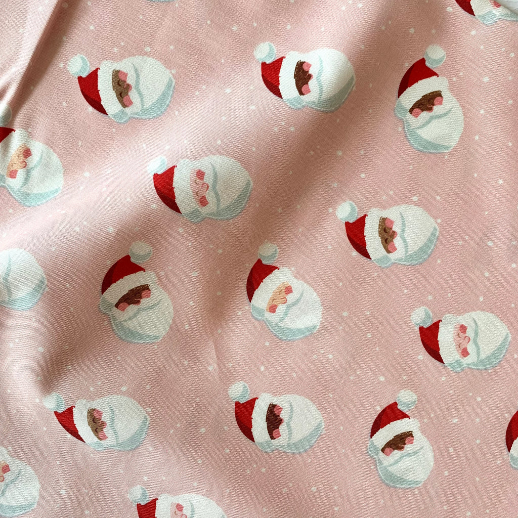 Holly Holiday - Santas in Petal Pink