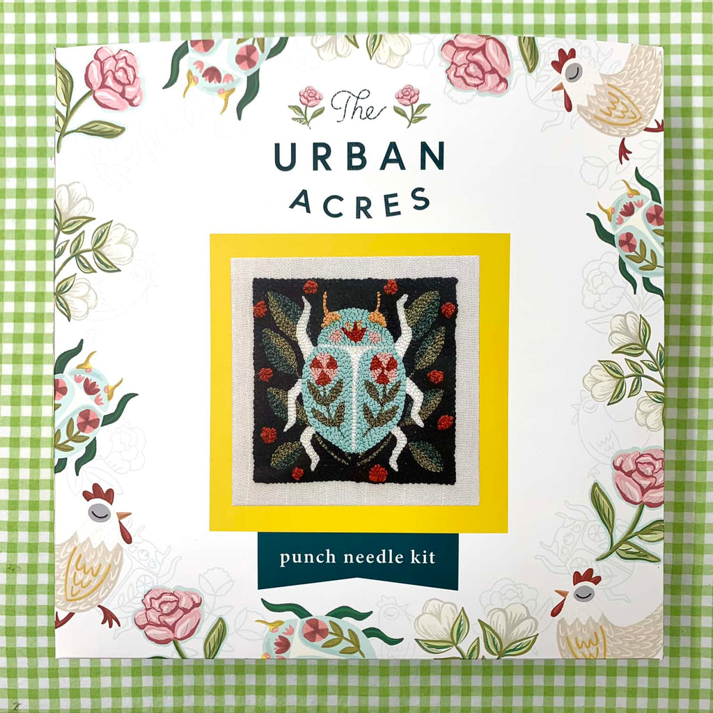 Urban Acres Punch Needle Kit - Spring Beetle