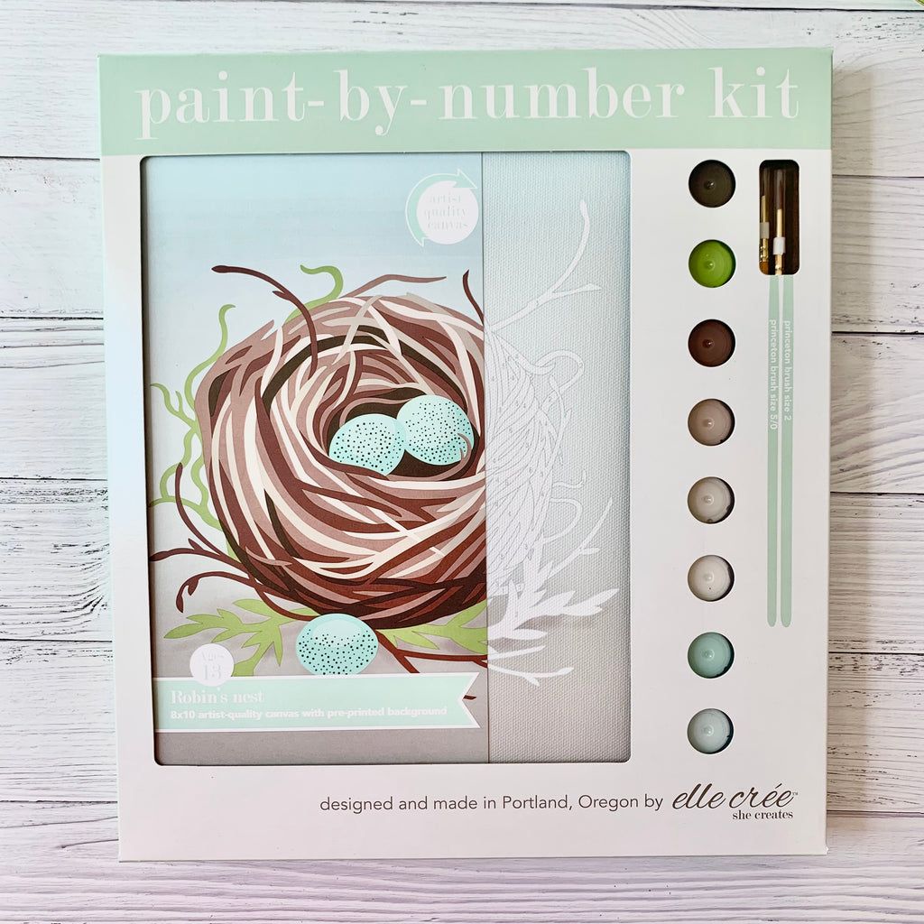Bird's Nest Paint-by-Number Kit