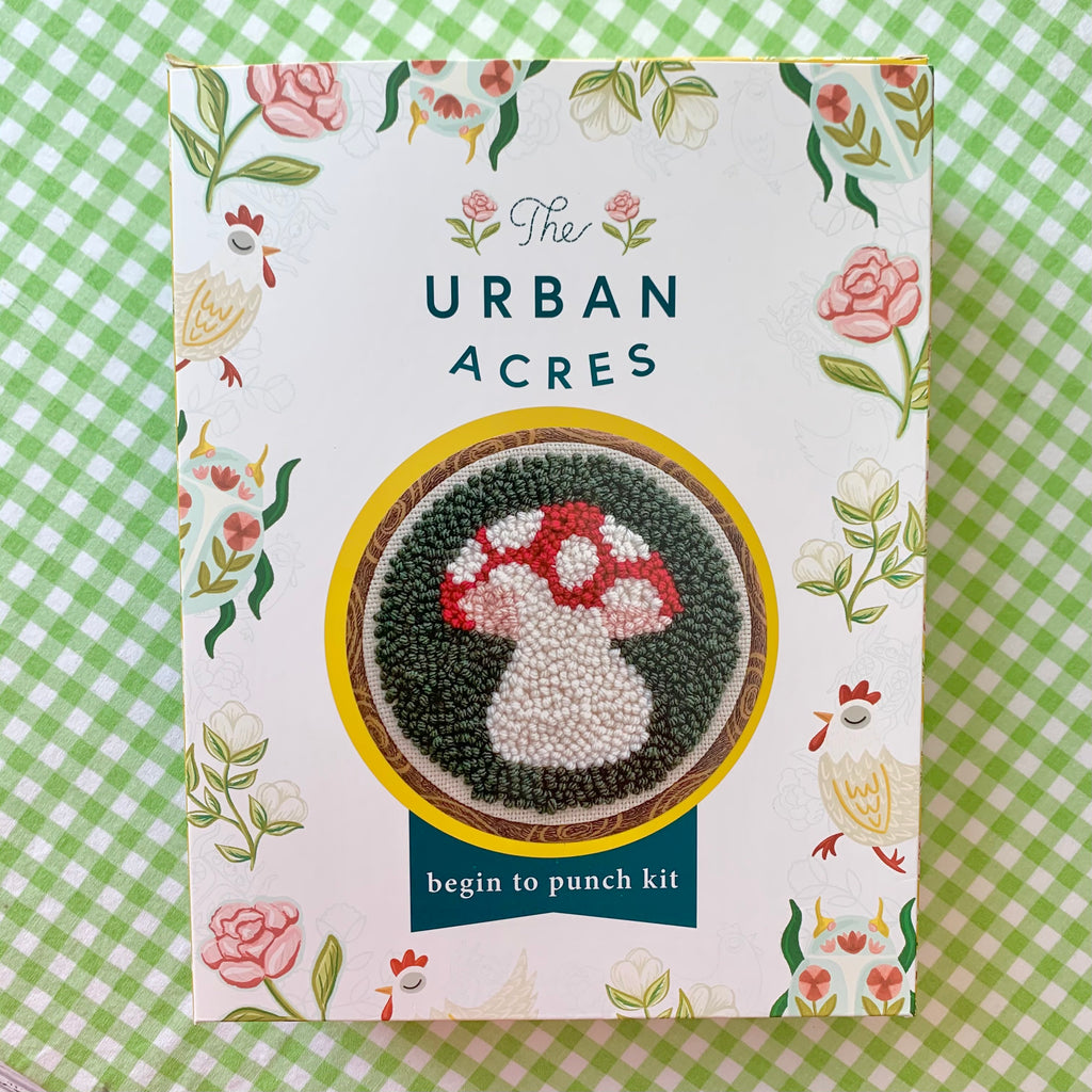 Urban Acres Punch Needle Kit - Mushroom