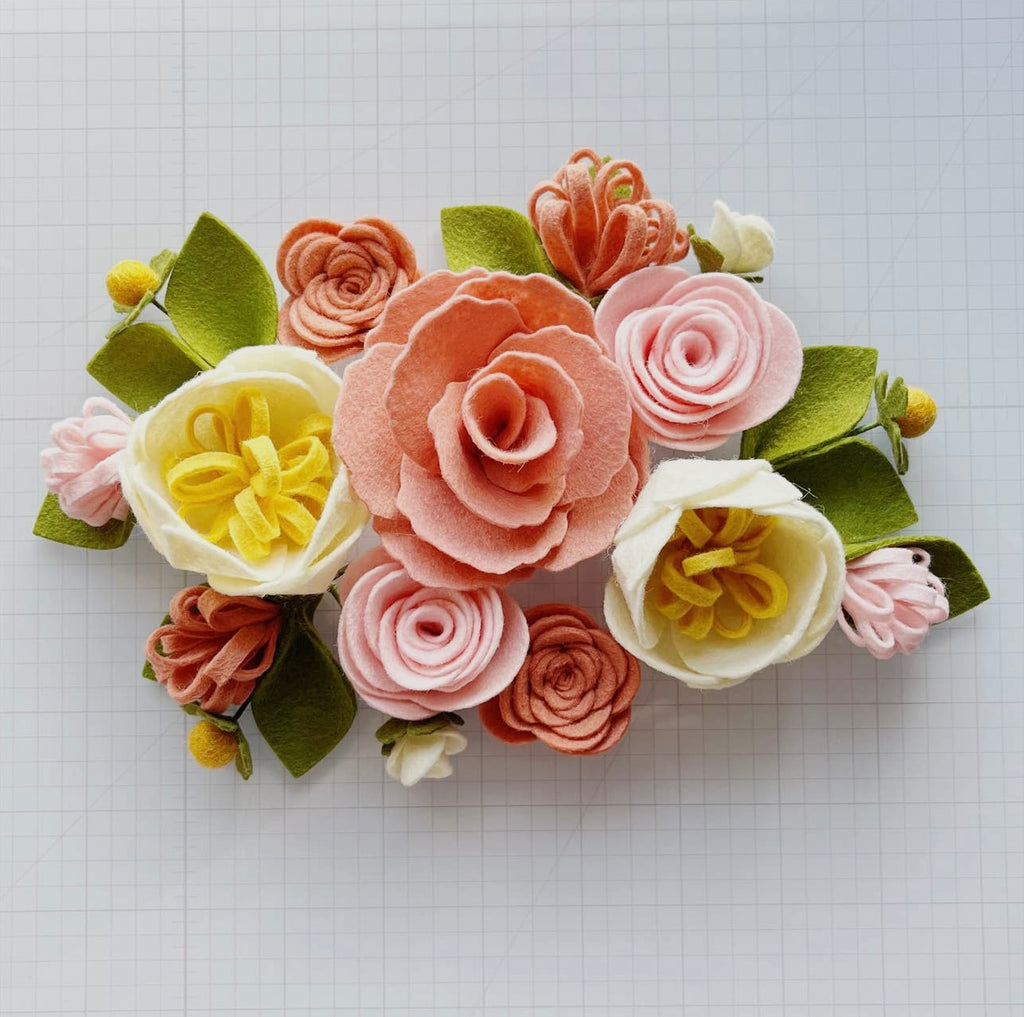 Felt Flower Craft Kit | Magnolia Rose