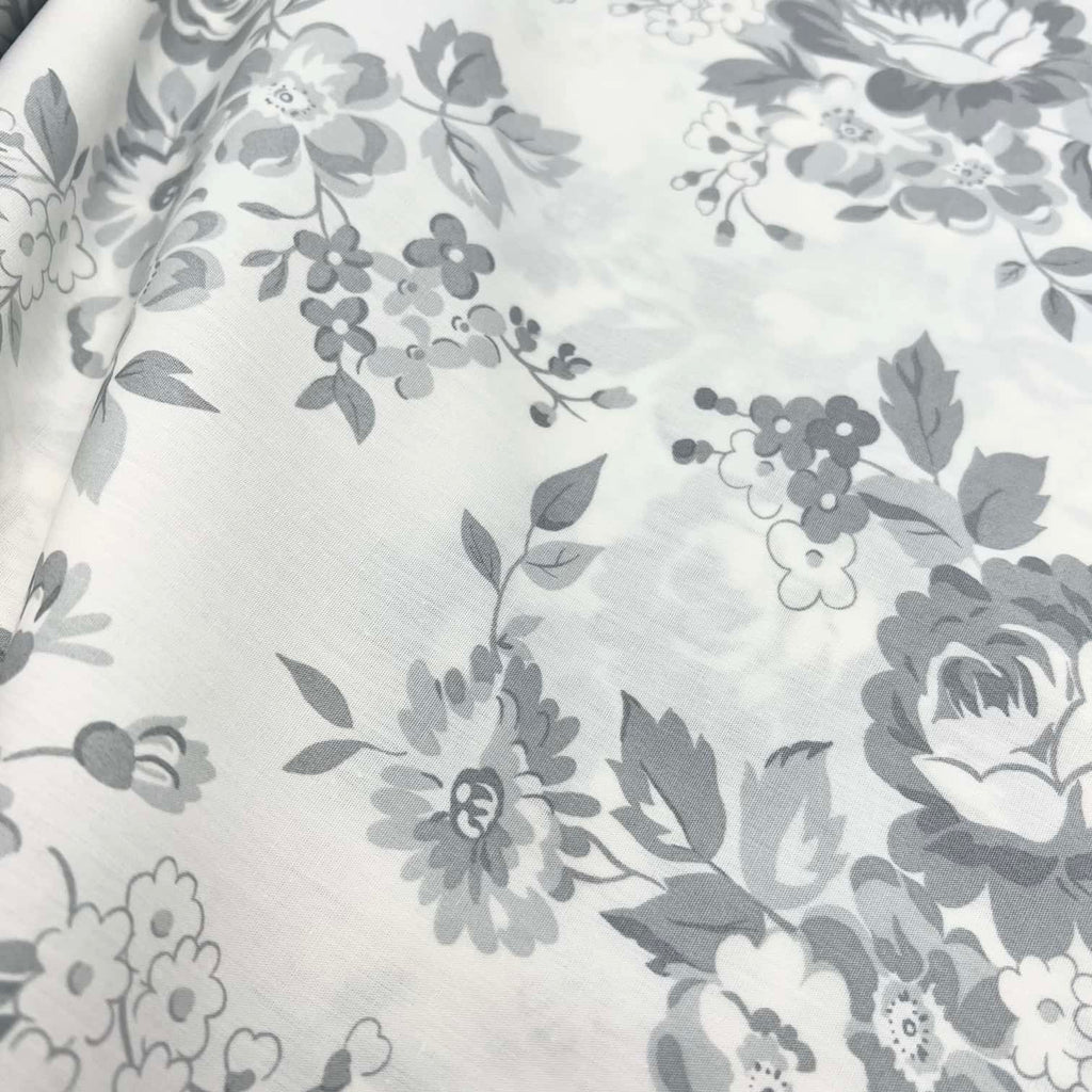Dwell - 108" Wide in Gray Roses