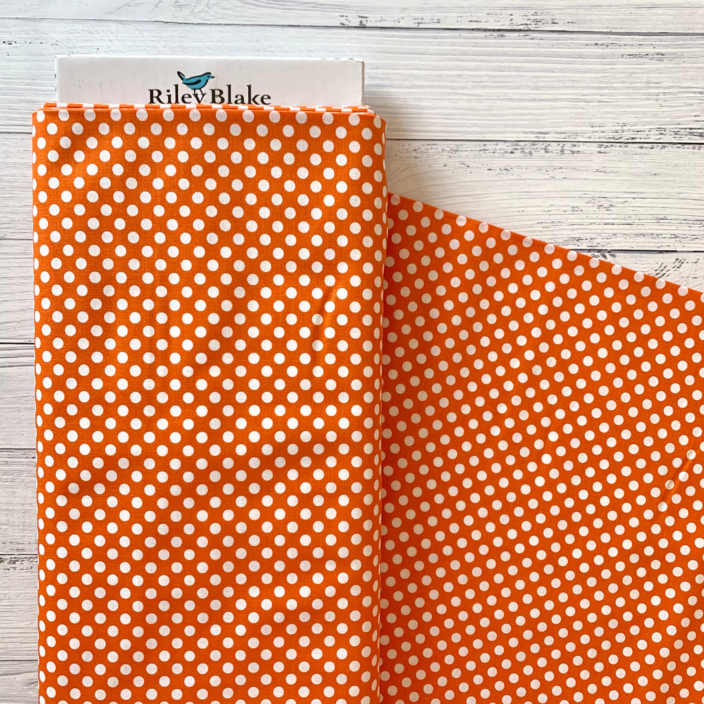 Riley Basics - Small Dots in Orange