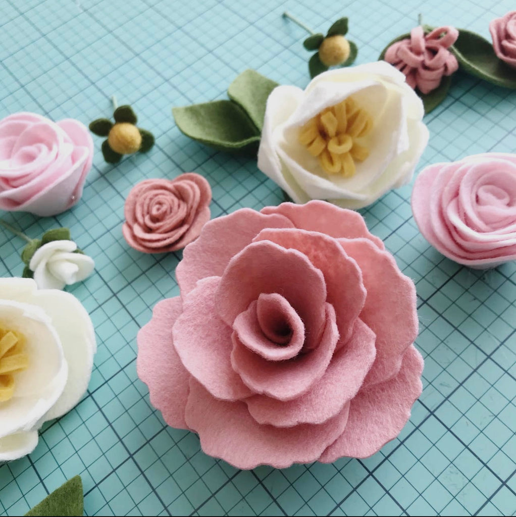 Felt Flower Craft Kit | Magnolia Rose