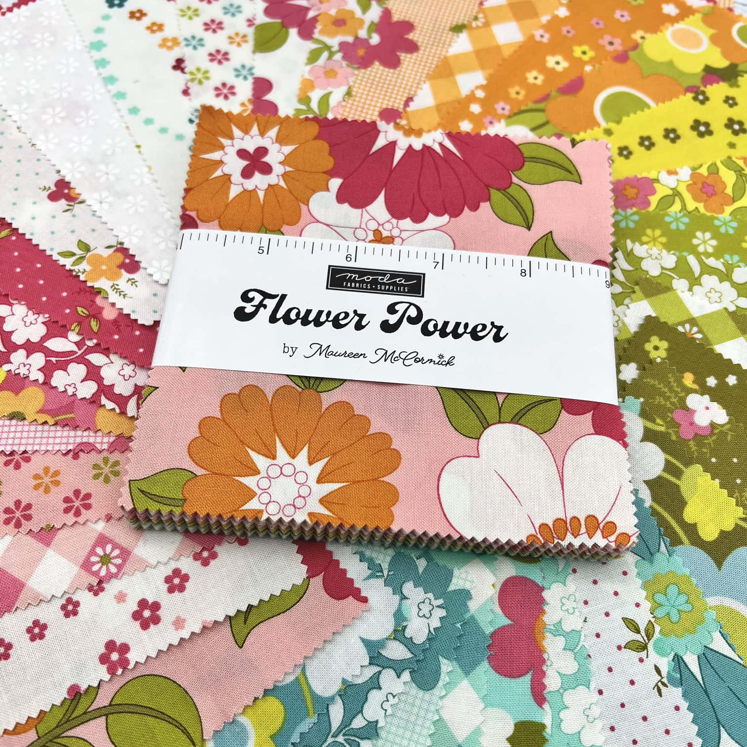 Flower Power Quilt Kit – Pre-Order – March Delivery by popular Maureen McCormick (KIT33710)