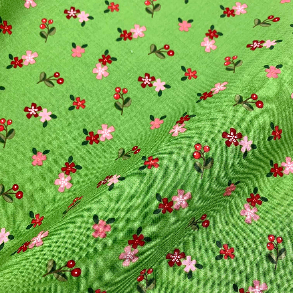Holly Holiday - Ditzy Floral in Basil