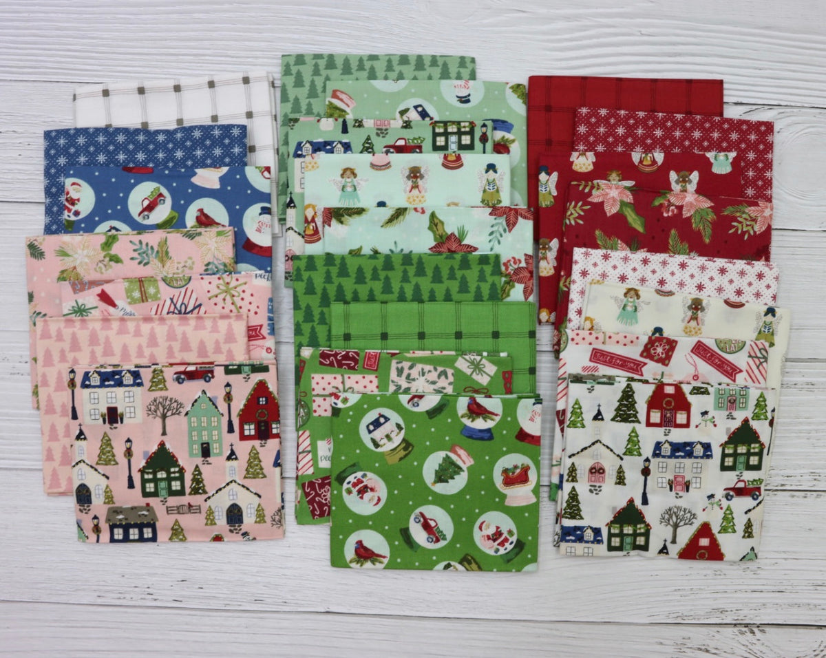 CLEARANCE Christmas Village Pretty Presents C12243 Off White - Riley B –  Cute Little Fabric Shop