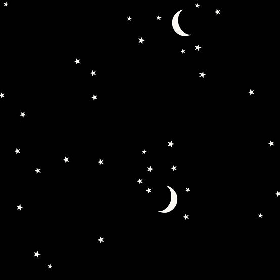 Moon & Stars - Black